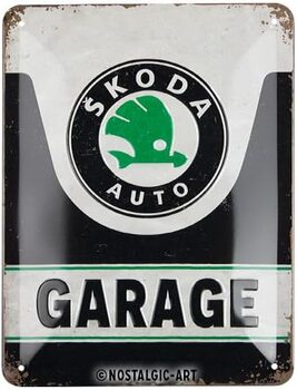 Metal sign Škoda - Garage