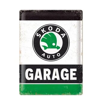 Metal sign Škoda - Garage