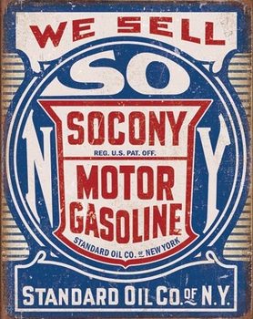 Metal sign Socony Gasoline