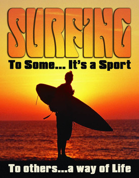 Metal sign SURF - WAY OF LIFE