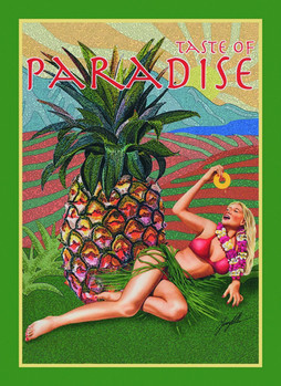 Metal sign TASTE OF PARADISE