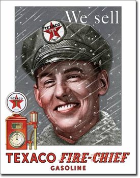 Metal sign Texaco - Pump Attendant