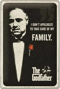 Metal sign The Godfather - I don't apologize