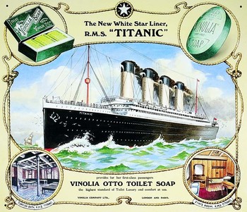 Metal sign TITANIC