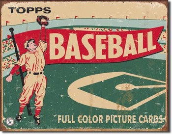 Metal sign TOPPS - 1954 baseball