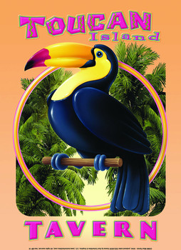 Metal sign TOUCAN TAVERN