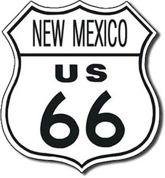 Metal sign US 66 - new mexico