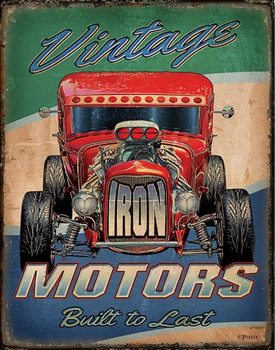 Metal sign Vintage Motors