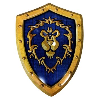 Metal sign World of Warcraft - Alliance Shield