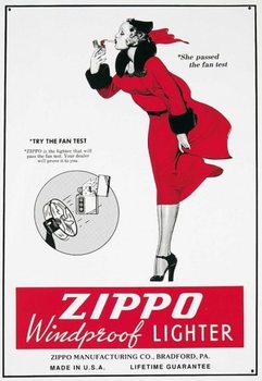 Metal sign ZIPPO