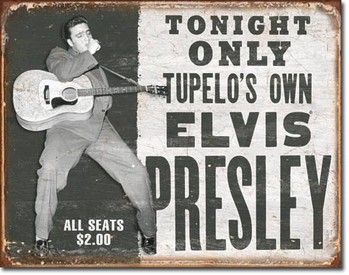 ELVIS PRESLEY - tupelo's own Metal Sign