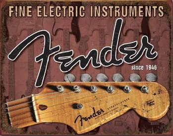 FENDER - Headstock Metal Sign