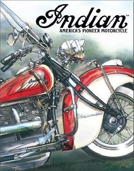 INDIAN - americas pioneer Metal Sign