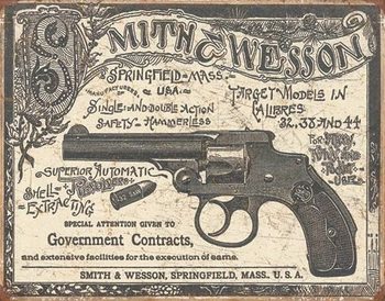 S&W - 1892 Gov. Contracts Metal Sign