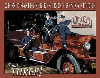 Stooges Fire Dept. Metal Sign
