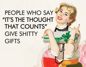 Thought That Counts - Gifts Metal Sign