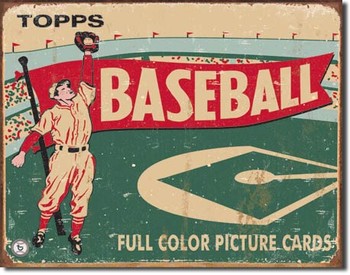 TOPPS - 1954 baseball Metal Sign