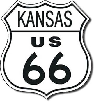 US 66 - kansas Metal Sign