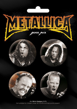 Σετ κονκάρδες METALICA - Band