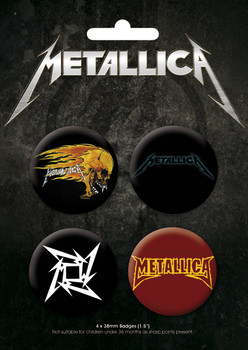 Σετ κονκάρδες METALICA - Logos