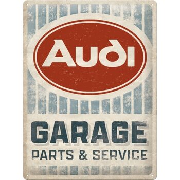 Metallikyltti Audi Garage - Parts & Service