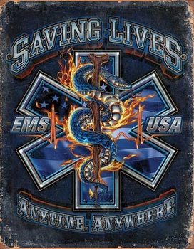 Metallikyltti EMS - Saving Lives
