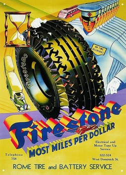 Metallikyltti FIRESTONE