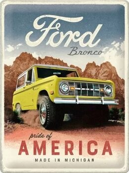 Metallikyltti Ford - Bronco - Pride of America