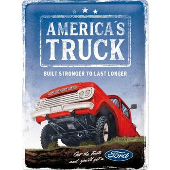 Metallikyltti Ford - F100 - America's Truck