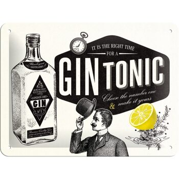 Metallikyltti Gin Tonic