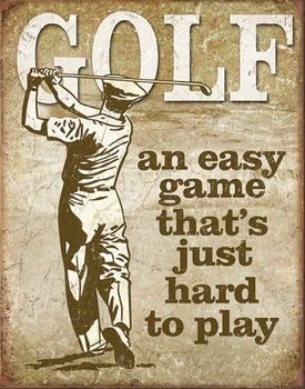 Metallikyltti Golf - Easy Game