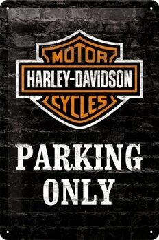 Metallikyltti Harley-Davidson - Parking Only