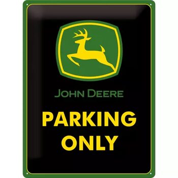 Metallikyltti John Deere Parking Only