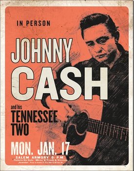 Metallikyltti Johnny Cash & His Tennessee Two