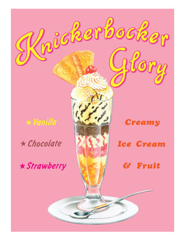 Metallikyltti KNICKERBOCKER GLORY