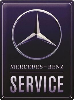 Metallikyltti Mercedes-Benz Service