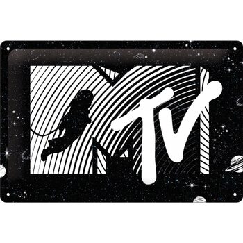 Metallikyltti MTV Moonman - Logo Universe