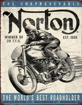 Metallikyltti NORTON - winner