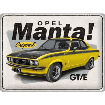 Metallikyltti Opel - Manta GT/E