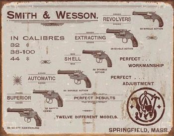 Metallikyltti S&W - revolvers