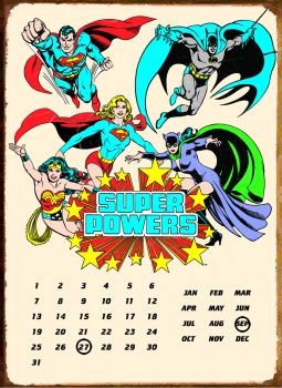 Metallikyltti SUPER POWERS