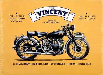 Metallikyltti VINCENT BLACK SHADOW