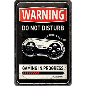 Metallikyltti Warning Do Not Disturb