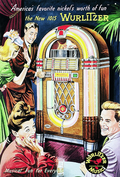 Metallikyltti WURLITZER 1015