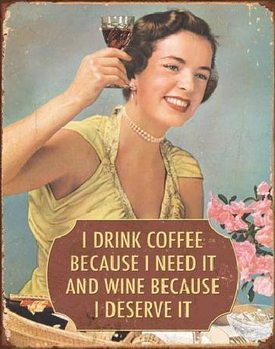 Metalllilaatta COFFEE - I Need It