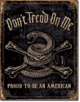 Metalllilaatta  DTOM - Proud to be American