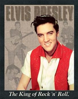 Metalllilaatta ELVIS PRESLEY - portrait