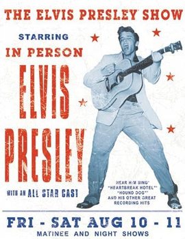 Metalllilaatta  Elvis Presley - Show
