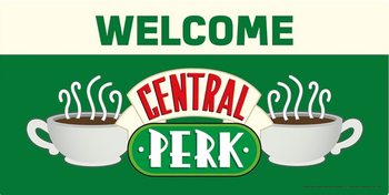 Metalllilaatta Friends - Welcome to Central Perk