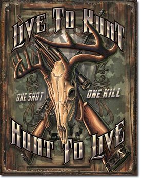 Metalllilaatta  Hunt To Live